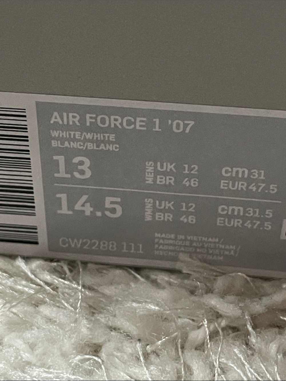 Nike Air Force 1 Low - All White Men's Sneakers - Picture 2 of 6